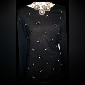 NWOT Beaded Sweater ONLY, SKIRT SOLD SEPERATELY